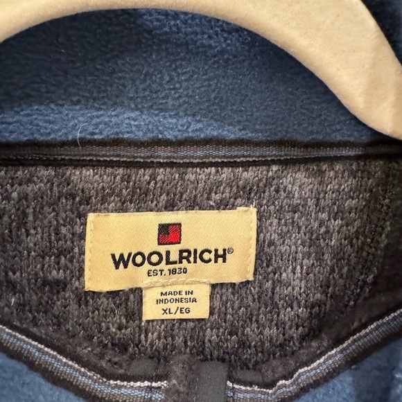 Woolrich Pullover Sweater Mens Medium Mock Neck 1/4 Zip Gray Long Sleeve - Picture 3 of 8